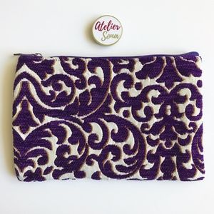 Hand Loomed Regal Moroccan Bag - Purple